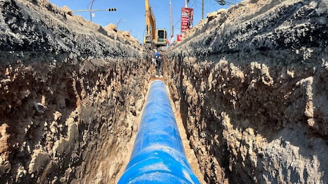 Caasim moderniza línea de conducción de agua potable en Pachuca