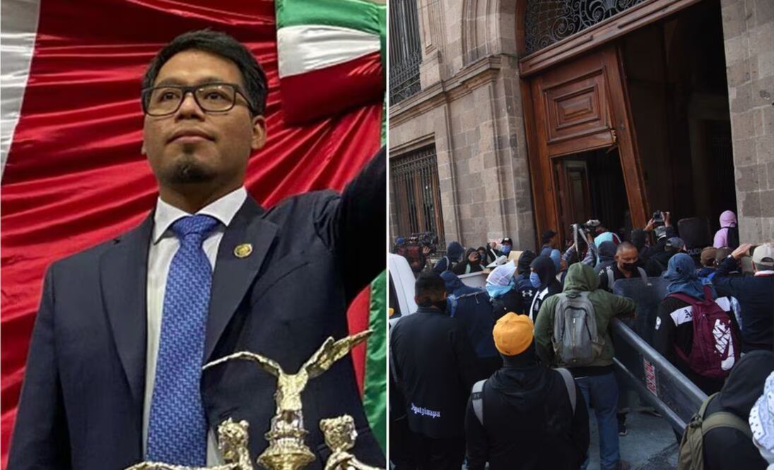Manuel Vázquez Arellano, diputado sobreviviente de Ayotzinapa, dijo que el diálogo debe ser la vía | Fotos: El Universal