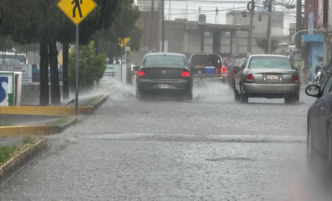 ¡Lluvias intensas en Pachuca y Mineral de la Reforma! Foto: especial