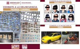 SSPH desmantela dos puntos de narcomenudeo y detiene a ocho personas en Hidalgo