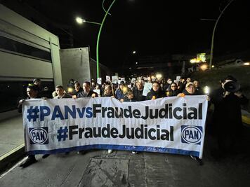Protesta el PAN en Hidalgo contra la Reforma Judicial