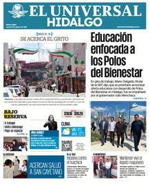 Portada El Universal Hidalgo 21/08/25