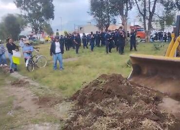 Reprimen protesta vecinal en Cd. Sahagún contra construcción en área verde