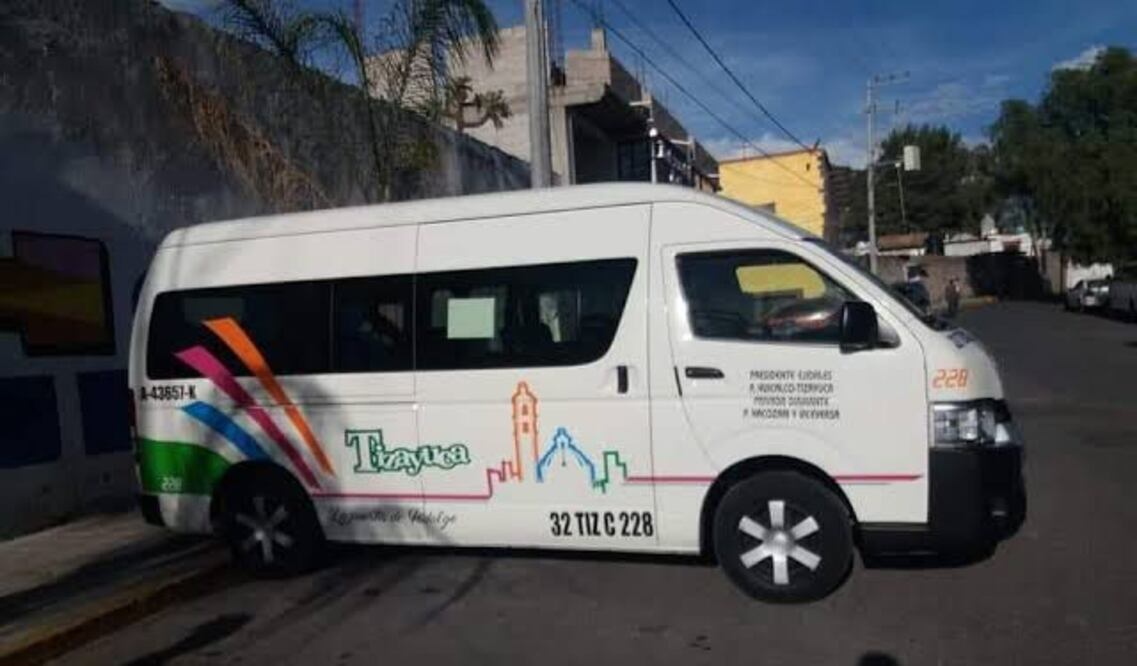 Se registró un asalto con violencia en una colectiva en Tizayuca I Foto:Especial