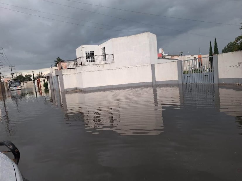 La lluvia afectó varias colonias en Tizayuca I Foto: Especial