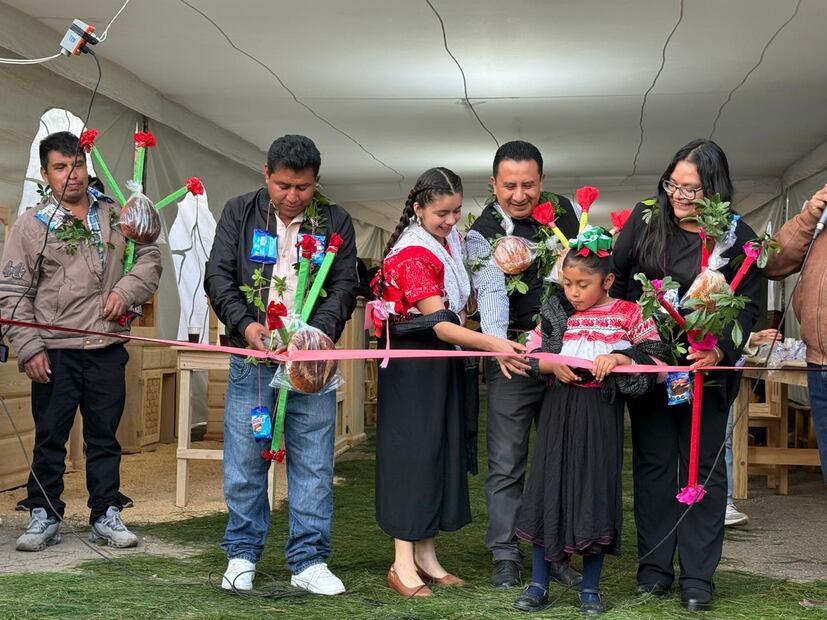 Por tercer año consecutivo, más de 15 artistas madereros del municipio de Acaxochitlán, específicamente de la comunidad de los Reyes, organizan la exposición y venta de muebles artesanales como parte de los festejos de la localidad. I foto: Grisel Lira