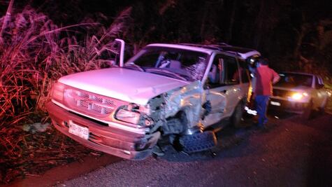 Accidente en la México-Tampico deja dos personas lesionadas