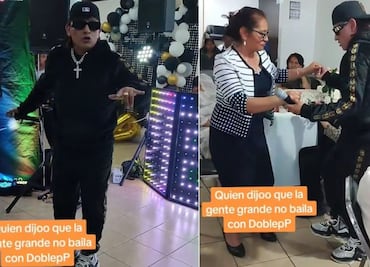 Imitador de Peso Pluma causa furor en fiesta familiar