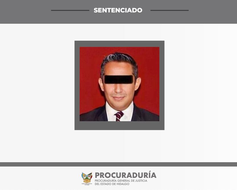 De los 11 años y medio de sentencia, ya cumplió uno; es decir, le restan 10 años con seis meses que pasará en el Cereso de Pachuca | Foto: PGJEH