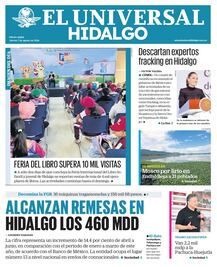 Portada El Universal Hidalgo 7/8/26