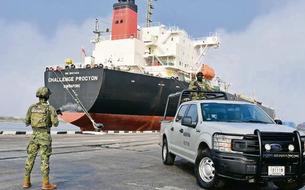 El aseguramiento del buque Challenge Procyon es parte de las operaciones de inteligencia que el gobierno lanzó contra el huachicoleo fiscal. (04/04/2025) Foto: Archivo | El Universal