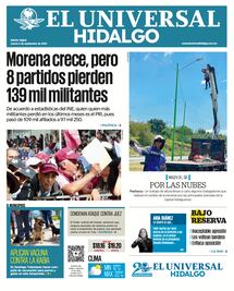 Portada El Universal Hidalgo 4/9/25