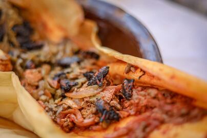 Rumbo a la Muestra Gastronómica de Santiago de Anaya, cocineras del Valle del Mezquital demuestran su creatividad en sus platillos