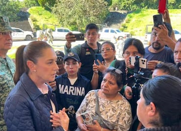 "No vamos a dejar a nadie desamparado"; Sheinbaum visita Puebla, Veracruz e Hidalgo, entidades afectadas por lluvias