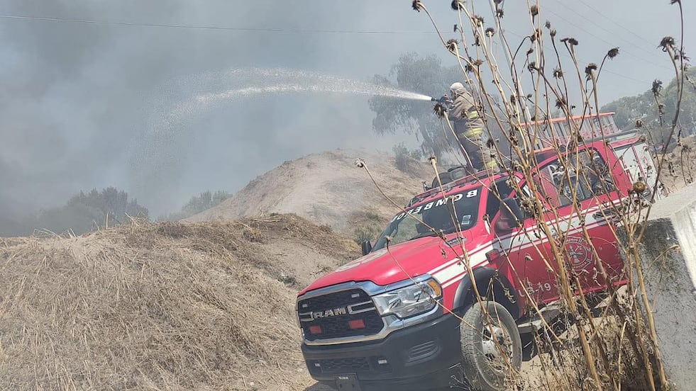 Controlan incendio en la Cuenca Lechera de Tizayuca