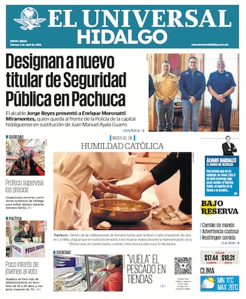 Portada El Universal Hidalgo 3/4/26