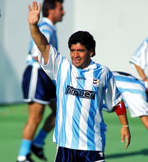 Diego Maradona visitó Pachuca para jugar un minitorneo I Foto: Captura de video Tu Deporte Hidalgo
