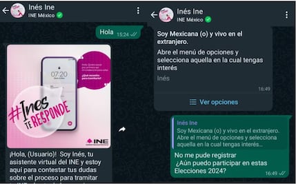 Inés, el chatbot de WhatsApp que responde dudas sobre elecciones