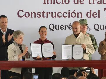 Sheinbaum da banderazo para trabajos del Tren México-Querétaro; tendrá tres estaciones