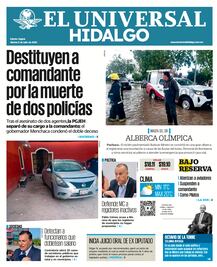 Portada El Universal Hidalgo 08/07/25