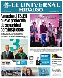 Portada El Universal Hidalgo 3/10/25