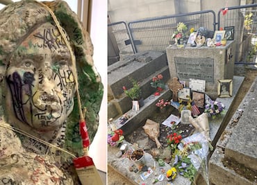 Busto perdido de Jim Morrison reaparece 37 años después