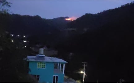 Brigadistas combaten incendio forestal en Tepalzingo, Tulancingo