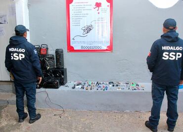 Durante operativo de Seguridad en Ceresos de Hidalgo decomisan artículos prohibidos