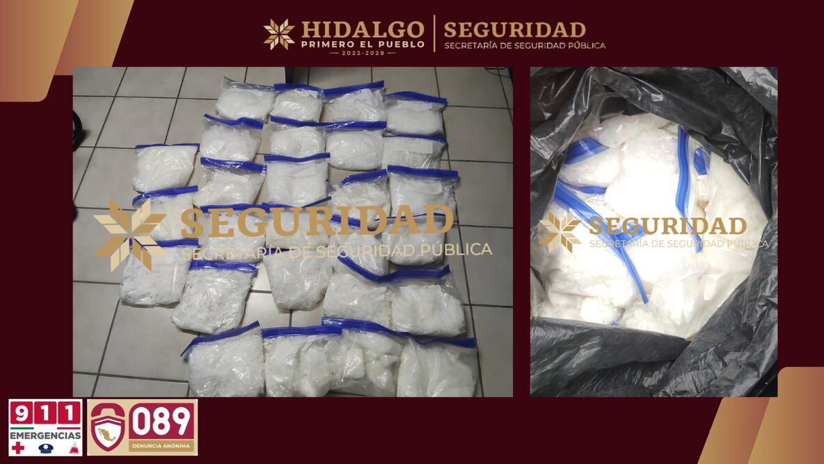 Vehículo y droga quedaron a disposición de la FGR | Fotos: SSPH