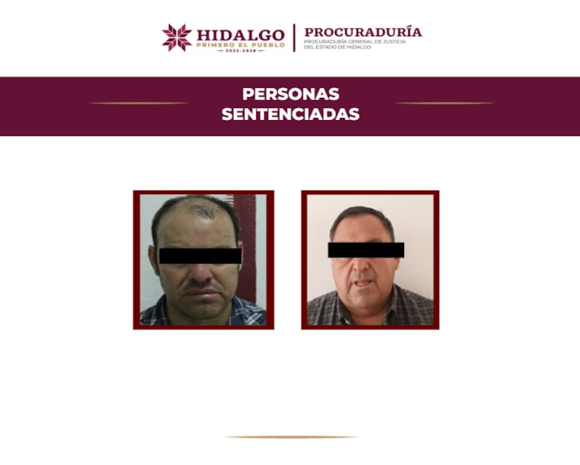50 años de prisión por secuestro en Progreso de Obregón | Fotos: PGJEH