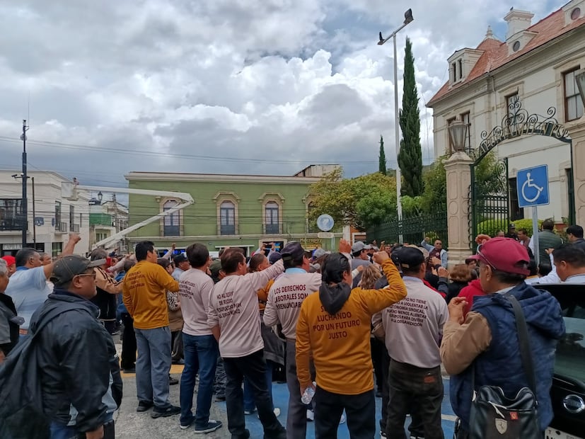 Sindicato de Pachuca mantiene respaldo a su líder Percy N; aseguran que es inocente | Foto: Lourdes Naranjo