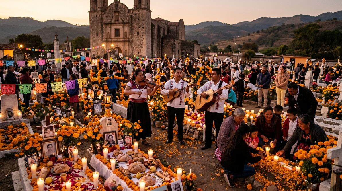 En San Agustín Metzquititlán el Día de Muertos se honra con música y tradición | Imagen generada con IA