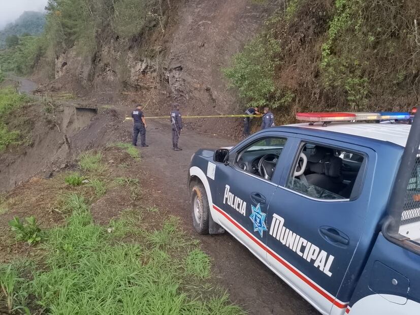 Vialidades de Tenango de Doria afectadas nuevamente por lluvias | Foto: Especial