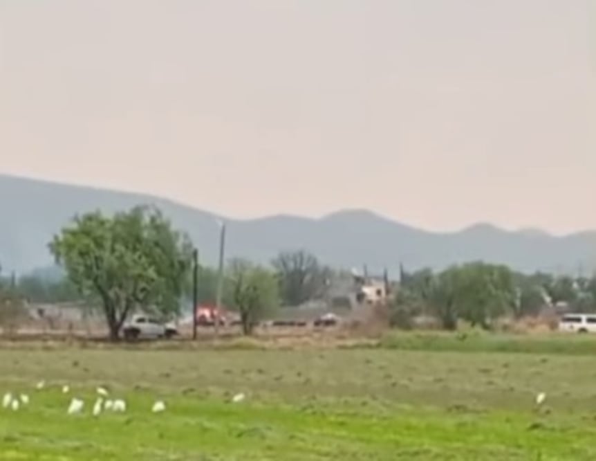 Un rayo provocó un incendio en una vivienda de Mixquiahuala | Foto: especial