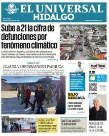 Portada El Universal Hidalgo 14/10/25