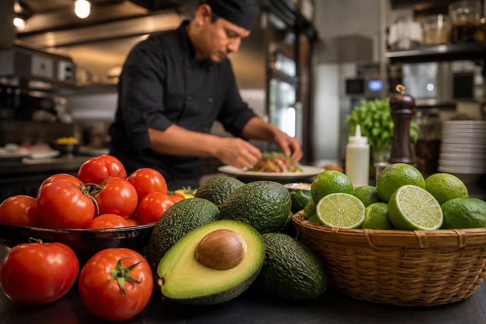 Jitomate, aguacate y limón encarecen los costos de los restaurantes en Hidalgo | Imagen generada con IA