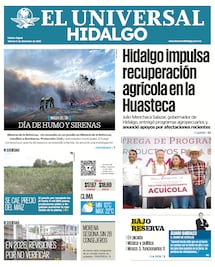 Portada El Universal Hidalgo 5/12/25