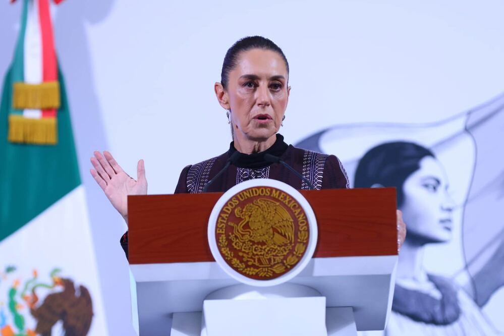 Conferencia del pueblo encabezada por la presidenta Claudia Sheinbaum Pardo en Palacio Nacional. Foto: Agencia EL UNIVERSAL/Fernanda Rojas/ARMM