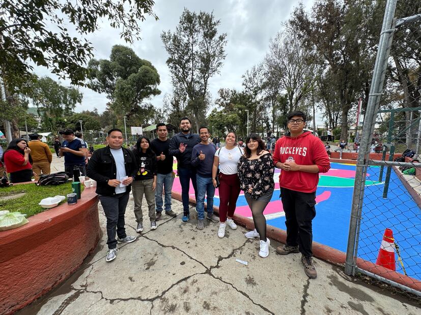 Renuevan con arte la cancha del Parque Hidalgo en Pachuca | Facebook: Instituto Municipal para la Juventud Pachuca