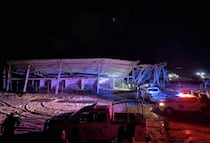 Colapsa techo del lienzo charro de Zapotlán y deja cuatro heridos