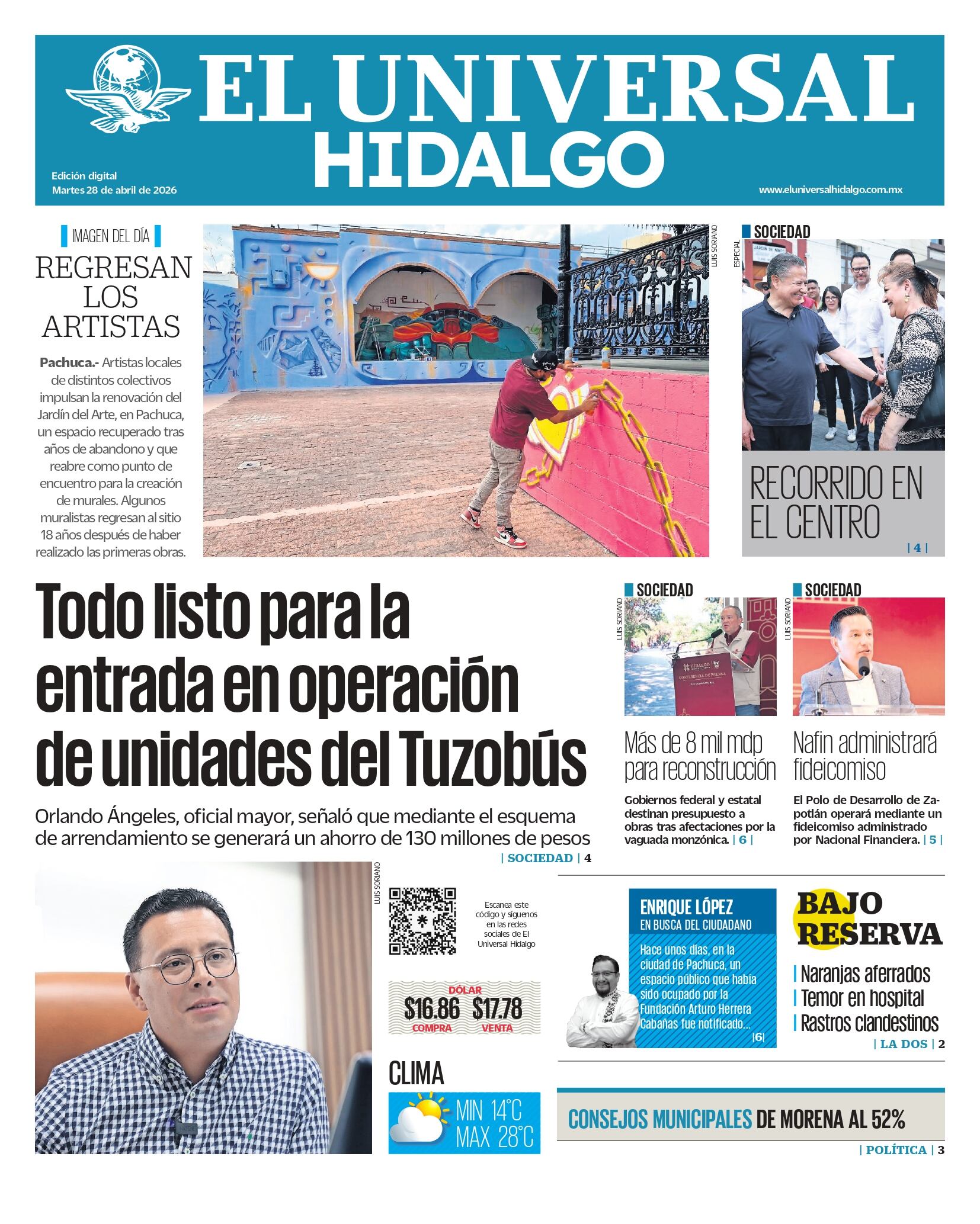 El Universal Hidalgo 28/04/26