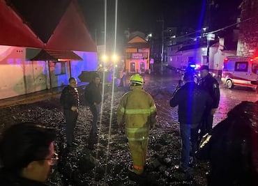 Inundaciones en Mineral del Monte tras fuertes lluvias