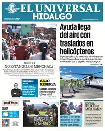 Portada El Universal Hidalgo 13/10/25