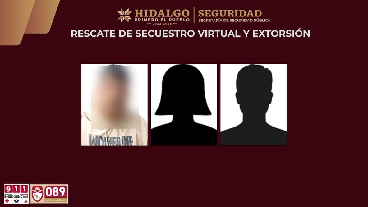 Rescatan a dos menores y un adulto víctimas de secuestro virtual en Tulancingo | Foto: SSPH