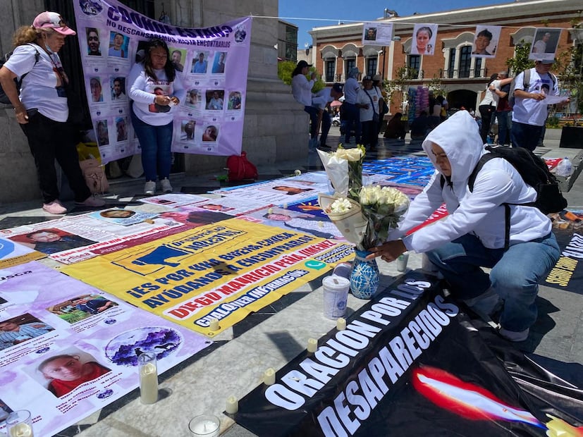 Día Internacional de Personas Víctimas de Desaparición Forzada, madres buscadoras marcharon por las calles de Pachuca I Foto: Luis Soriano