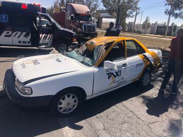 Choque en la Pachuca-Actopan, a la altura de Nopancalco