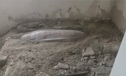 Hallan cuerpo en estado de descomposición bajo una plancha de concreto en Mineral de la Reforma