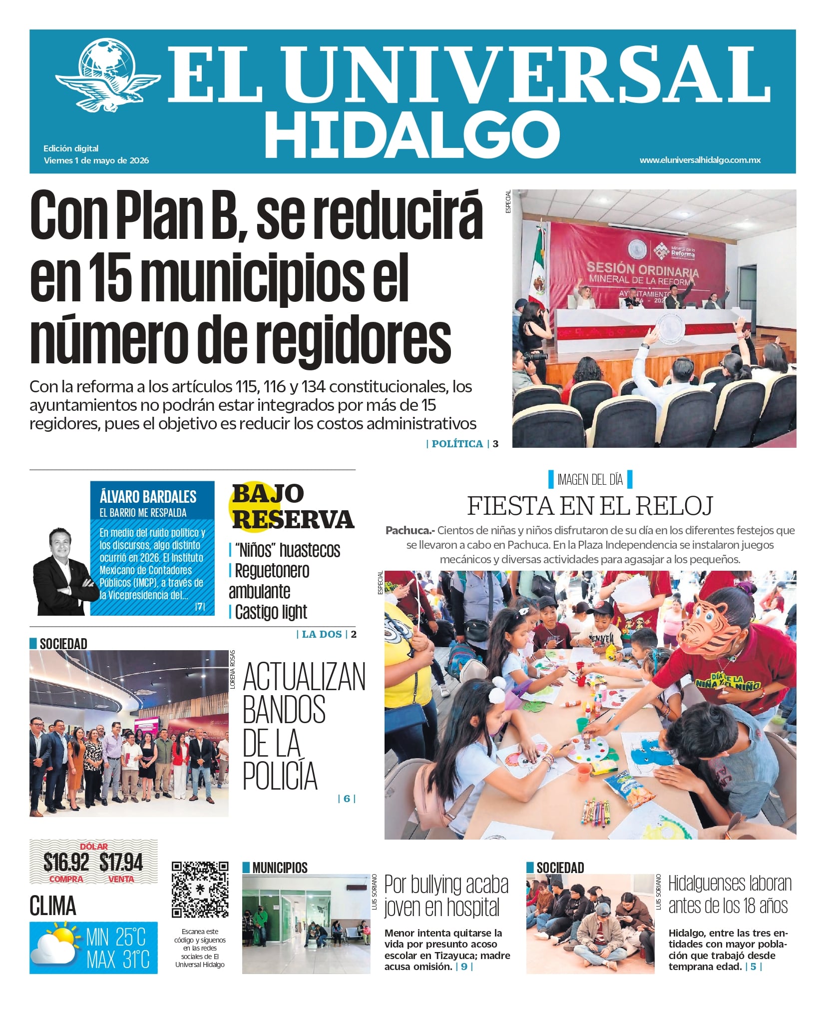 El Universal Hidalgo 01/05/26