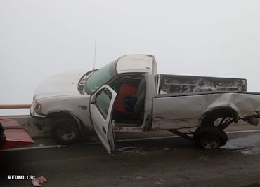 Densa neblina provoca carambola en la carretera México-Tuxpan