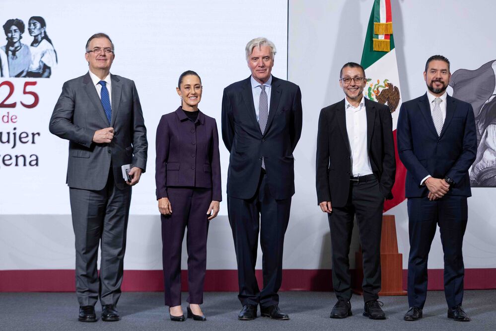 La presidenta Claudia Sheinbaum durante su conferencia matutina desde Palacio Nacional. Foto: Agencia EL UNIVERSAL/Hugo Salvador/EMG
